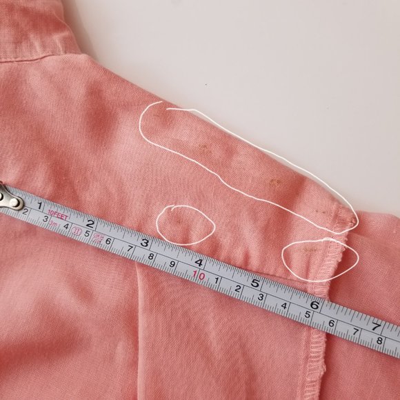 Vintage 1980s Album by Kenzo salmon pink button-up - Picture 13 of 13